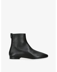 TOTEME - Contour Leather Ankle Boots - Lyst