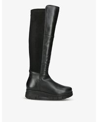Carvela Kurt Geiger - Run Contrast-panel Leather Knee-high Boots - Lyst