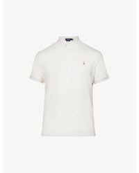 Polo Ralph Lauren - Short-sleeved Logo-embroidered Custom Slim-fit Cotton-jersey Polo Shirt Xx - Lyst