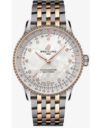 Breitling - Unisex U17327211a1u1 Navitimer 36 18ct Red Gold-plated Stainless-steel Automatic Watch - Lyst