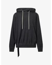 Rick Owens - Oversized Drawstring Cotton Hoody - Lyst