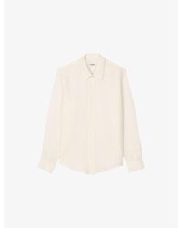 Sandro - Relaxed-Fit Long-Sleeve Linen Shirt - Lyst