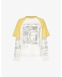 Lanvin - Graphic-print Relaxed-fit Cotton-jersey T-shirt X - Lyst