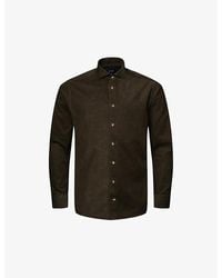 Eton - Spread-Collar Regular-Fit Cotton-Corduroy Shirt - Lyst