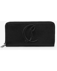 Christian Louboutin - By My Side Logo-embossed Leather Wallet - Lyst