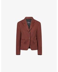 ME+EM - Icon Oversized Short Linen And Cotton Blend Blazer - Lyst