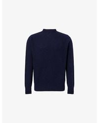 Sunspel - Shetland Crew Neck Wool Jumper - Lyst