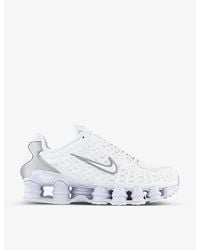 Nike - Shox Tl Leather, Mesh And Shell Low-Top Trainers - Lyst