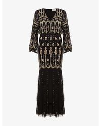 Phase Eight - Sasha Sequin-Embellished Woven Maxi Dress - Lyst