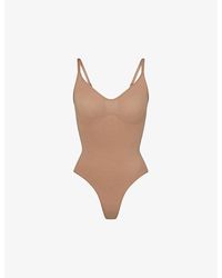 Skims - Seamless Sculpt Fitted Stretch-Woven Body - Lyst