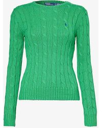 Polo Ralph Lauren - Brand-embroidered Slim-fit Knitted Jumper X - Lyst