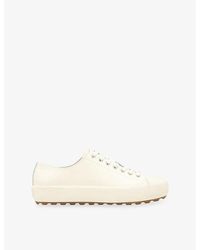 Sandro - Brand-Patch Leather Low-Top Trainers - Lyst