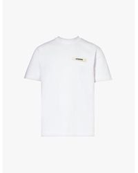 Jacquemus - Le T-Shirt Gros Grain Brand-Tab Cotton-Jersey T-Shirt - Lyst