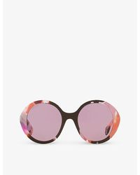 Gucci - gg1628s Round-frame Acetate Sunglasses - Lyst