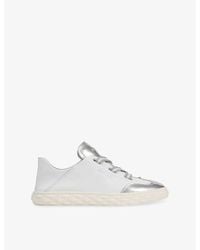 Jimmy Choo - Diamond Light Flex Leather Low-Top Trainers - Lyst