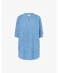 Seafolly - Boyfriend Cotton Beach Shirt - Lyst