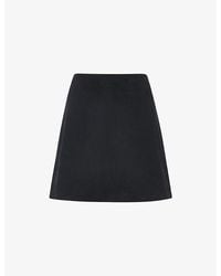 Whistles - A-Line Suede Mini Skirt - Lyst