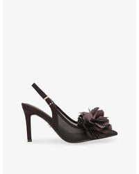 Carvela Kurt Geiger - Positano Flower Heeled Woven Slingback Courts - Lyst
