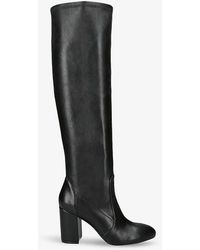 Stuart Weitzman - Yuliana Slouch Leather Heeled Knee-high Boots - Lyst