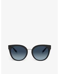 Tiffany & Co. - Tf4168 Cat-eye Acetate And Metal Sunglasses - Lyst