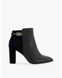 Dune - Olia Buckle-hardware Leather Ankle Boots - Lyst