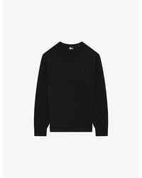 The Kooples - Logo-Embroidered Crewneck Wool Jumper - Lyst
