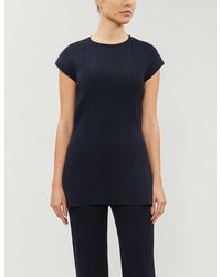 Max Mara Sleeveless Stretch-knit Pyjama Top - Blue