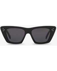 Celine - Cl40187i Acetate Cat-eye Sunglasses - Lyst