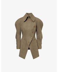 Vivienne Westwood - Gale Asymmetric Cotton-Blend Coat - Lyst