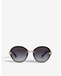 BVLGARI - Bv6101 Divas' Dream Oval-frame Sunglasses - Lyst
