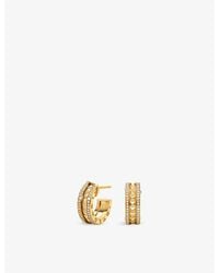BVLGARI - B.Zero1 Rock 18Ct- And 0.27Ct Brilliant-Cut Diamond Earrings - Lyst