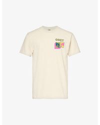 Obey - Post Modern Branded-print Cotton-jersey T-shirt X - Lyst