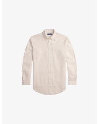 Polo Ralph Lauren - Logo-Embroidered Custom-Fit Linen Shirt - Lyst