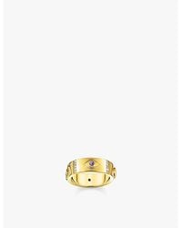Thomas Sabo - Cosmic 18Ct- Sterling And Zirconia Band Ring - Lyst