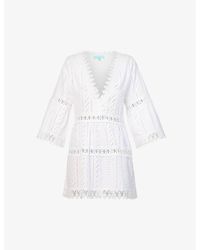 Melissa Odabash - Victoria Semi-sheer Cotton Cover-up - Lyst