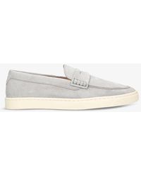 Brunello Cucinelli - Hybrid Penny-detail Suede Loafers - Lyst