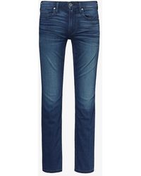 PAIGE - Lennox Slim-fit Slim-leg Stretch-woven Jeans - Lyst