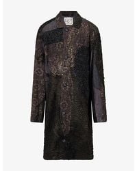 By Walid - Embroidered Duster Woven Coat - Lyst
