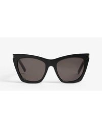 Saint Laurent - Sl214 Kate Cat-eye-frame Sunglasses - Lyst