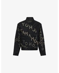 Yohji Yamamoto - Stud-Embellished Denim Jacket - Lyst