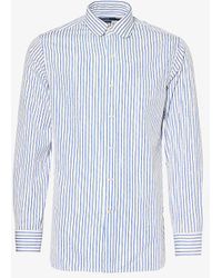 Polo Ralph Lauren - Stripe-pattern Custom-fit Cotton Shirt - Lyst