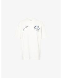 Damson Madder - Afternoon Tea Boyfriend Short-Sleeves Cotton-Jersey T-Shirt - Lyst