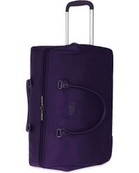 Lipault Lady Plume Two-wheeled Weekend Bag 53cm - Purple