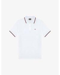 DIESEL - T-smith Logo-patch Cotton Polo Shirt - Lyst