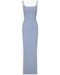 Skims - Fits Everybody Fitted Stretch-woven Maxi Dress Xxx - Lyst