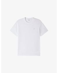 Sandro - Logo-Print Cotton T-Shirt - Lyst