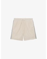 Reiss - Sedaros Drawstring-Waist Crochet Shorts - Lyst