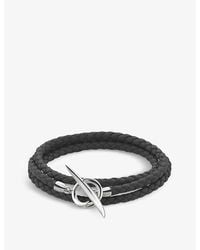 Shaun Leane - Quill Leather And Sterling Silver Wrap Bracelet - Lyst