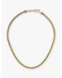 Missoma - Classic Snake 18Ct Pvd Plated Stainless-Steel Chain Necklace - Lyst
