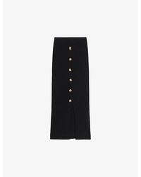 Ted Baker - Betylou Ribbed Stretch-knit Midi Skirt - Lyst